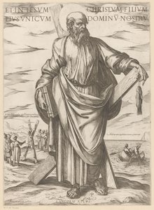 De heilige Andreas door Antonio Tempesta