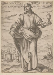 De heilige Johannes door Antonio Tempesta