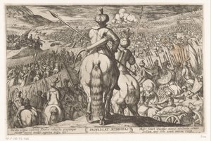 De nederlaag van de Ethiopiërs door Antonio Tempesta