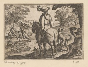 Jacht op konijnen door Antonio Tempesta