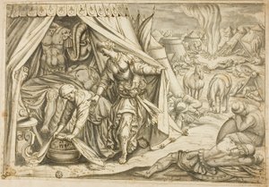 Judith en Holofernes door Antonio Tempesta