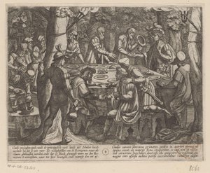 Julius Civilis vertelt de Nederlandse ouderen dat ze door de Romeinen als slaven behandeld worden