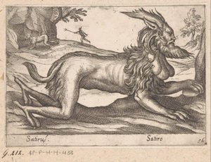 Monsterlijk wezen door Antonio Tempesta