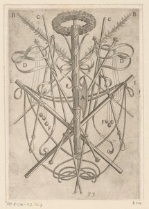 Ornament met folterwerktuigen