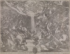 De bekering van Paulus door Antonio Tempesta