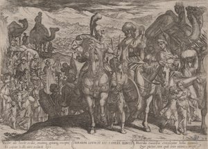 Plaat 3: Abraham neemt Lot en zijn familie mee naar zijn eigen land, uit 