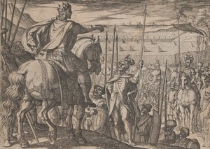 Plaat 3: Alexander Instruerend zijn Soldaten, uit De Daden van Alexander de Grote