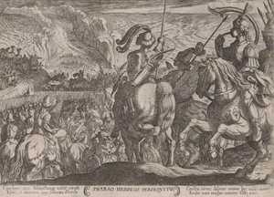 Plaat 7: De Egyptenaren Achtervolgen de Israëlieten, uit 