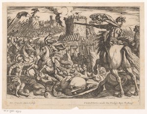 Ruitergevecht door Antonio Tempesta