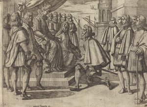 Spaanse Hertog voor Margaretha van Oostenrijk [verso]