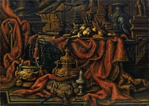 Zilverwerk, fruit en snoepschaal
