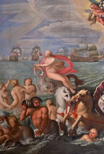 Detail van de koninklijke tekenkamer