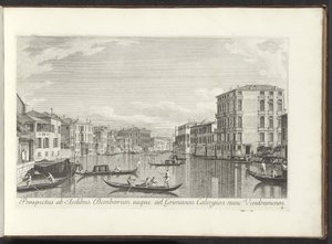 Gezicht op het Canal Grande, Palazzo Bembo en Palazzo Vendramin-Calergi te Venetië