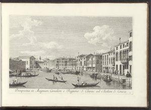 Gezicht op het Canal Grande te Venetië