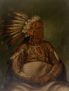 O-mata-ah-luta Rode Pluim, ca. 1887