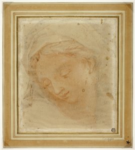 Hoofd vrouw door Antonio da Correggio