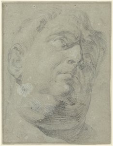 Antieke Romeinse marmeren buste van Presunto Vitellio