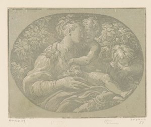 Maria met Kind en Johannes de Doper door Antonio da Trento