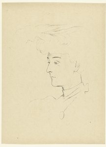 Portret van vrouw door Antonio de la Gandara