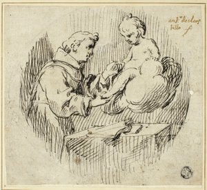 De heilige Antonius van Padua met het Kindje Jezus