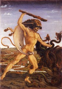 Hercules en de Hydra en Hercules en Antaeus