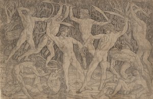 Slag van de Naakte Mannen, ca. 1470-90 door Antonio Pollaiuolo