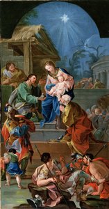 Aanbidding van de wijzen door Antonio the Elder Gonzalez Velazquez