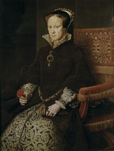 Portret van Maria I van Engeland door Antonis Mor