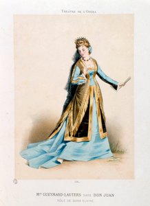 Zangeres Pauline Lauters-Gueymard (1834-1876) als Dona Elvire in Wolfgang Amadeus Mozart