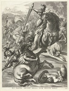 Achilles verslaat Telephos; intocht van Ferdinand te Gent in 1635