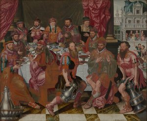 Banket van de raadsleden van het Stadhuis, 1574 door Antoon Claeissens