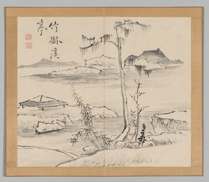 Dubbel Album van Landschapsstudies na Ikeno Taiga, Deel 2 blad 24