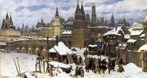 Moskou in de 17e eeuw. De Allerheiligenbrug, 1901