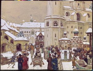 Ivan de Grote-plein in het Kremlin in de 17e eeuw