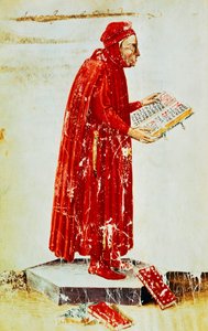 Portret van Lino Coluccio Salutati (Stignano) door Apollonio di Giovanni di Tommaso