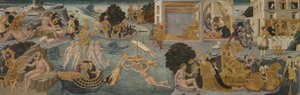 De Avonturen van Ulysses, 1435-45 door Apollonio di Giovanni di Tommaso