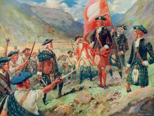 Het Hijsen van de Standaard, Bonnie Prince Charlie landt in Schotland in 1745