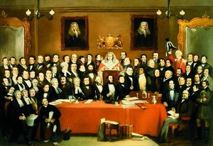 De rechter en jury maatschappij, in de ciderkelder door Archibald Henning