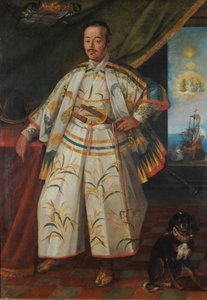 Portret van Hasekura Rokuemon Tsunenaga 1571-1622, ca. 1615
