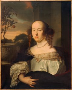 Portret van een Dame, Halve Figuur naar Links door Arie de Vois