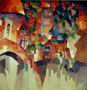 Kislovodsk landschap met poorten, 1913