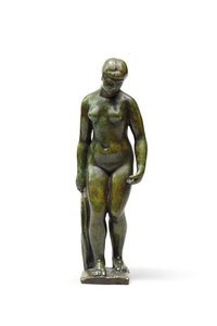 Staand bij het draperie door Aristide Maillol