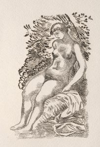 Illustratie voor een gedicht van Pierre de Ronsard door Aristide Maillol