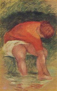 Studie van een vrouw door Aristide Maillol