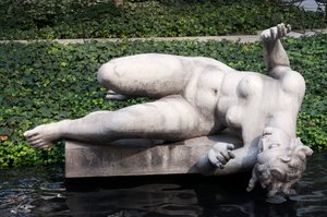 De Rivier, door Aristide Maillol, in de Beeldentuin, Museum of Modern Art, New York (foto)