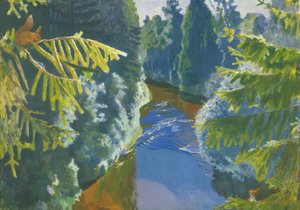 Bosrivier, 1929 door Arkadij Aleksandrovic Rylov