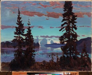 Witte nacht door Arkadij Aleksandrovic Rylov