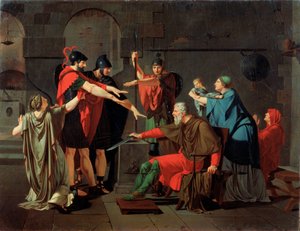 De eed van de Horatii door Armand Charles Caraffe