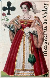 Voorstelling van Marguerite de Valois (1553-1615) bekend als Koningin Margot (detail)