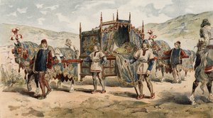 Draagstoel van een Kasteelvrouwe, Tijd van de Hertogen van Bourgondië, 15e Eeuw